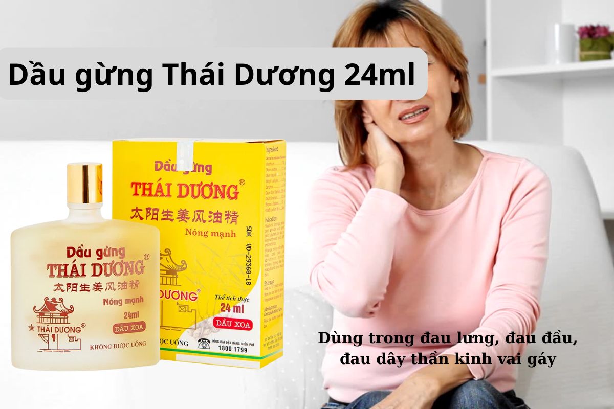Dầu gừng Thái Dương 24ml 12 Dầu gừng Thái Dương 24ml