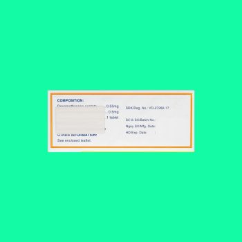 Dexamethasone 0.5mg Mekophar