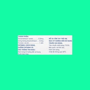 Dexamethasone 0.5mg Mekophar
