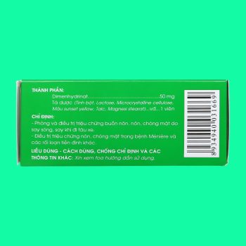 Dimenhydrinat 50mg Traphaco