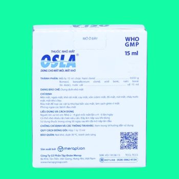 Dung dịch nhỏ mắt Osla