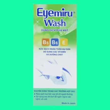 Dung dịch rửa mắt Eyemiru Wash Nitto Medic có tác dụng giúp làm sạch mắt