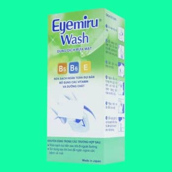 Dung dịch rửa mắt Eyemiru Wash Nitto Medic có tác dụng giúp làm sạch mắt