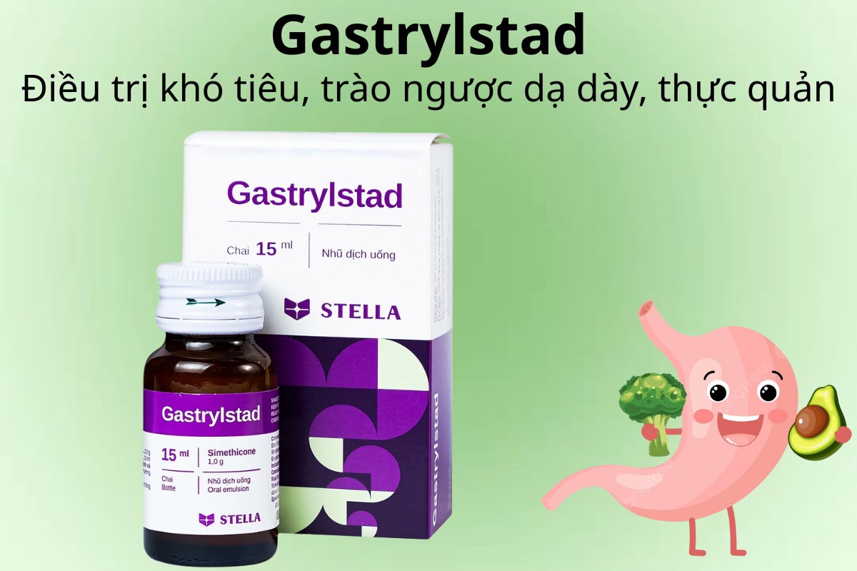 Gastrylstad 10 Gastrylstad điều trị khó tiêu, trào ngược dạ dày, thực quản
