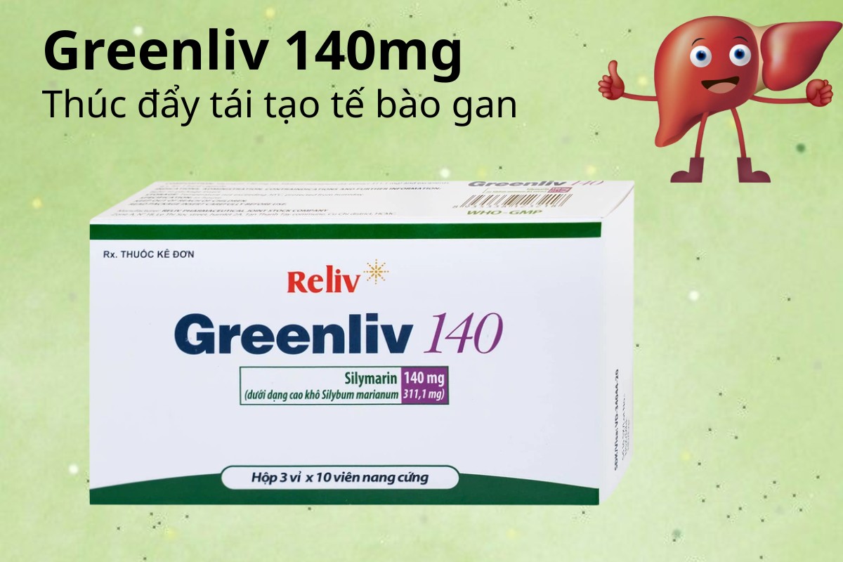 Greenliv 140mg 11 Greenliv 140mg thúc đẩy tái tạo tế bào gan