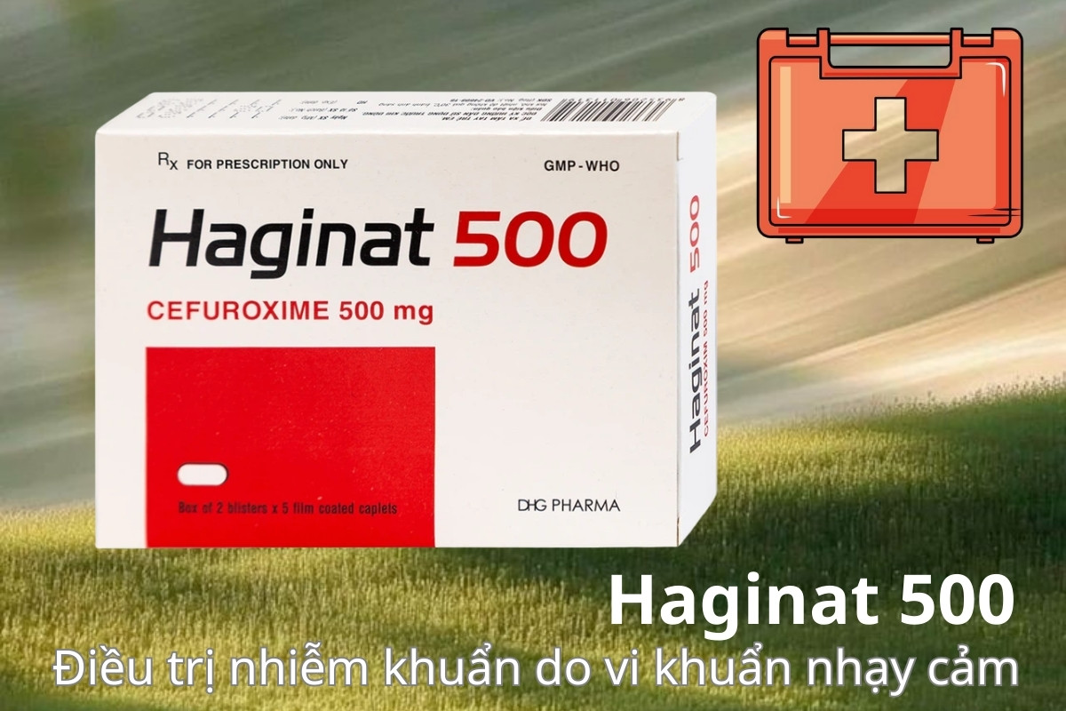 Haginat 500 8 Haginat 500 điều trị nhiễm khuẩn