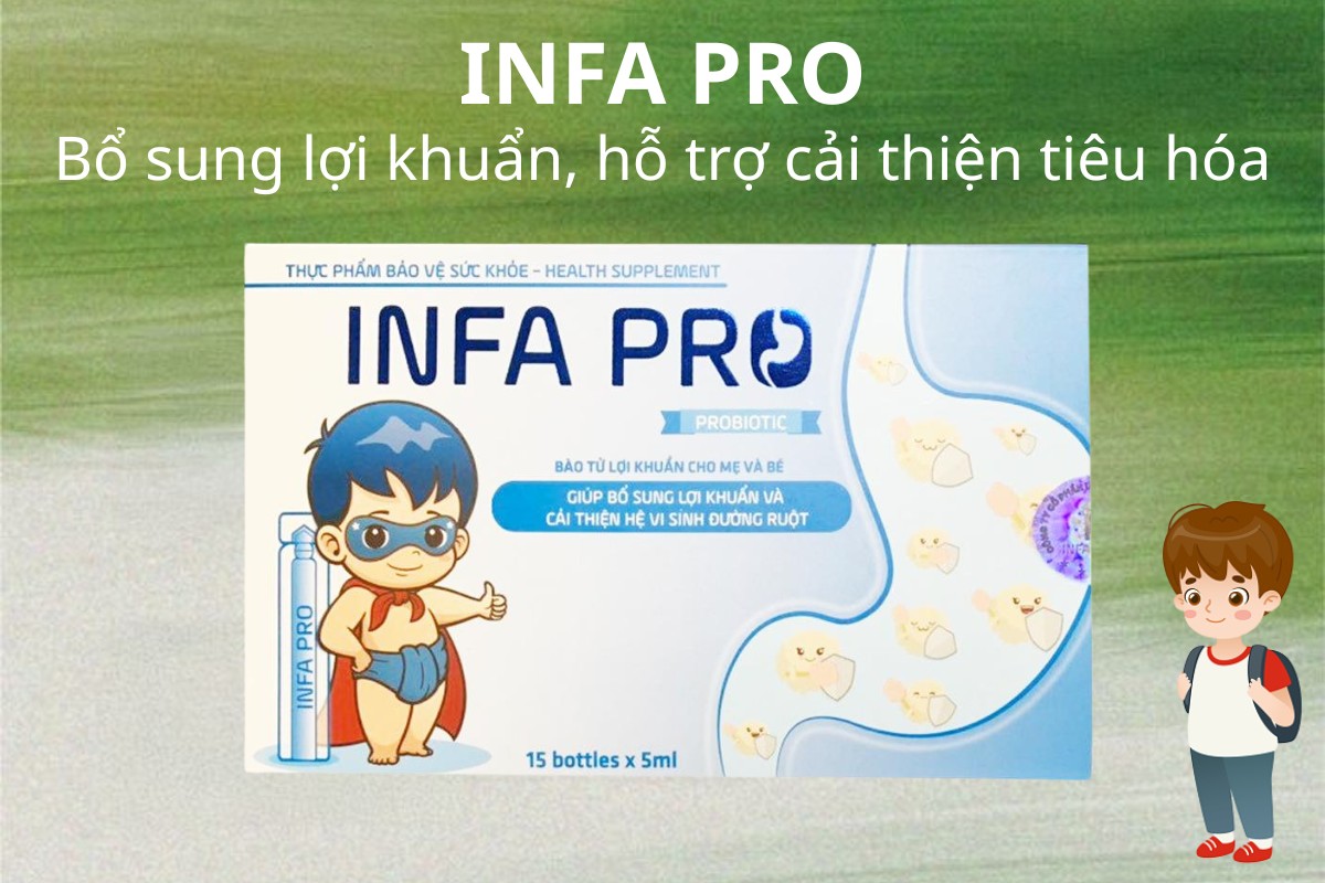 INFA PRO hỗ trợ bổ sung lợi khuẩn, cải thiện tiêu hóa