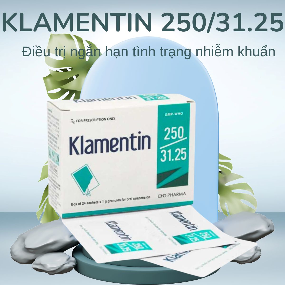 Klamentin 250/31.25 điều trị nhiễm khuẩn