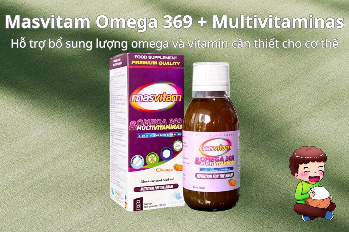 Masvitam Omega 369 + Multivitaminas 14 Masvitam Omega 369 + Multivitaminas bổ sung Omega và vitamin cần thiết cho cơ thể