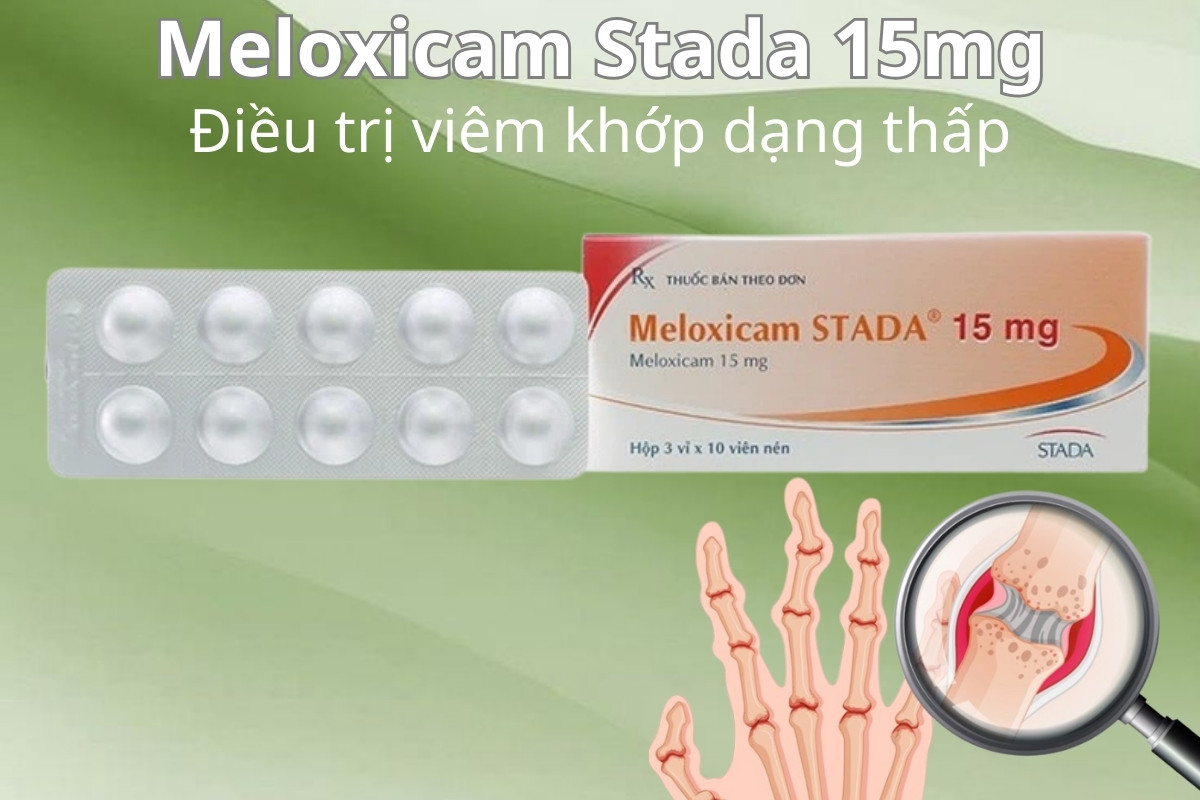 Meloxicam Stada 15mg điều trị viêm khớp dạng thấp
