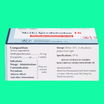 Methylprednisolon 16 Khapharco