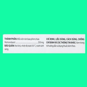 Thuốc Metronidazol 250mg Domesco có tác dụng điều trị nhiễm khuẩn nặng do vi khuẩn kỵ khí