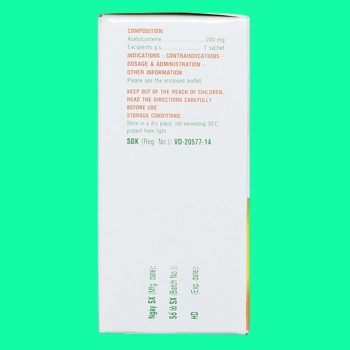 Thuốc Mitux 200mg DHG Pharma có tác dụng tiêu nhầy trong bệnh lý hô hấp