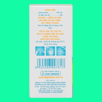 Thuốc Mitux E 100mg DHG Pharma có tác dụng giúp tiêu nhầy trong các bệnh hô hấp