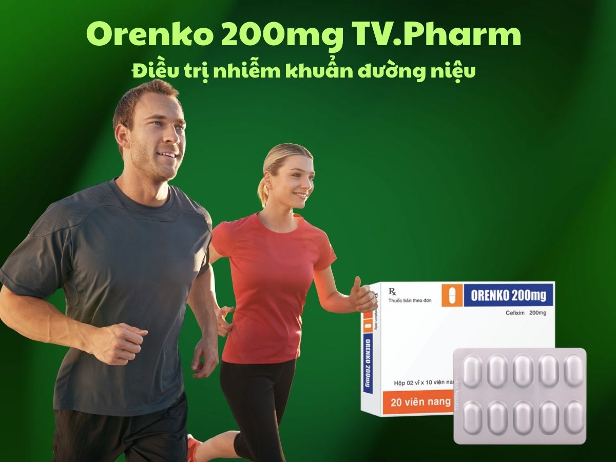 Orenko 200mg TV.Pharm 7 Thuốc Orenko 200mg TV.Pharm có tác dụng điều trị nhiễm khuẩn nhạy cảm với thuốc