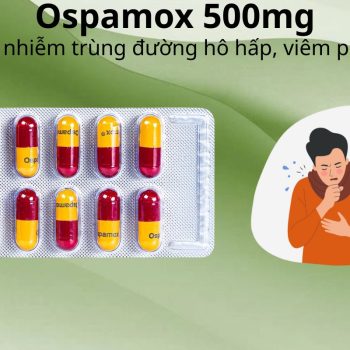 Ospamox 500mg điều trị nhiễm trùng đường hô hấp, viêm phế quản