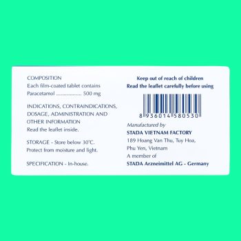 Paracetamol Stada 500mg