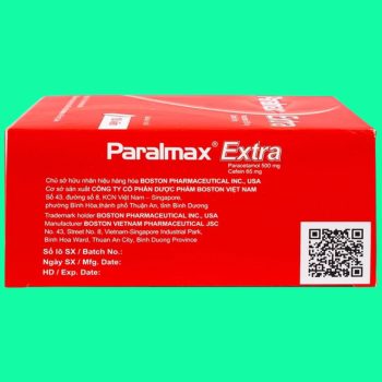 Thuốc Paralmax Extra 500mg/65mg Boston có tác dụng giảm đau nhẹ đến vừa và hạ sốt