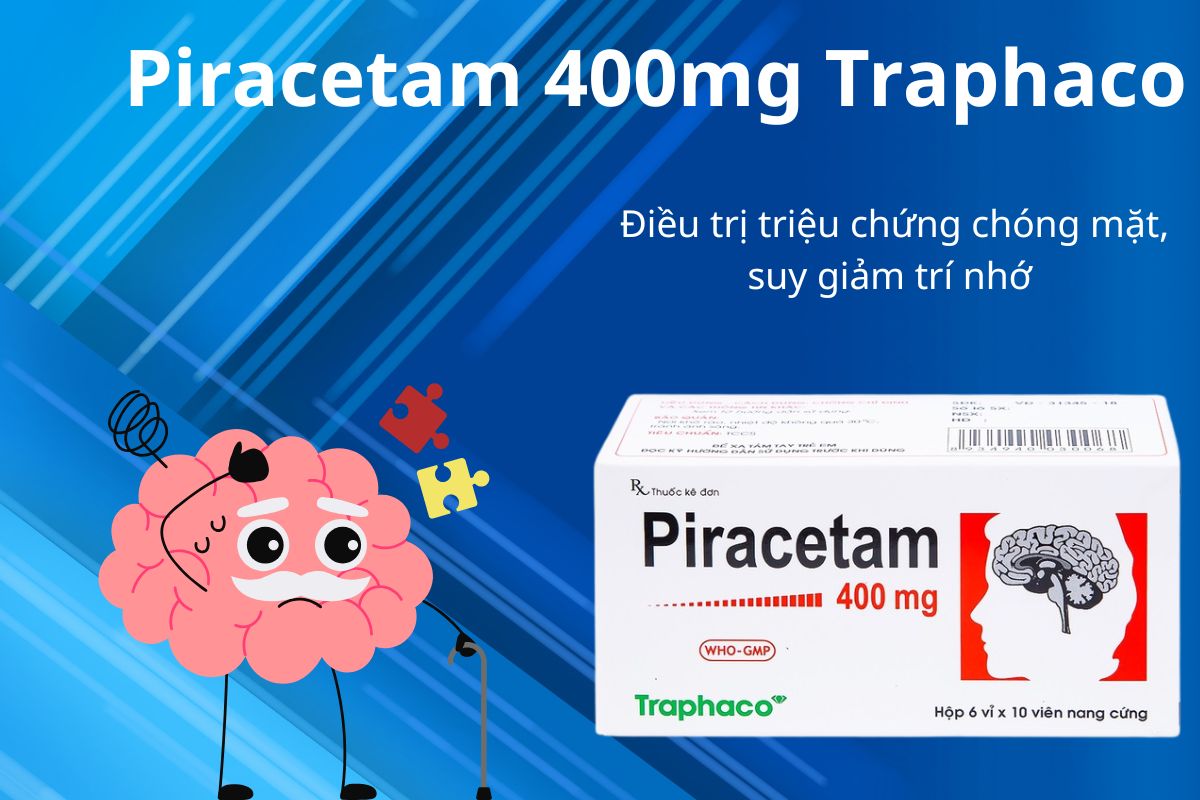 Piracetam 400mg Traphaco 15 Piracetam 400mg Traphaco