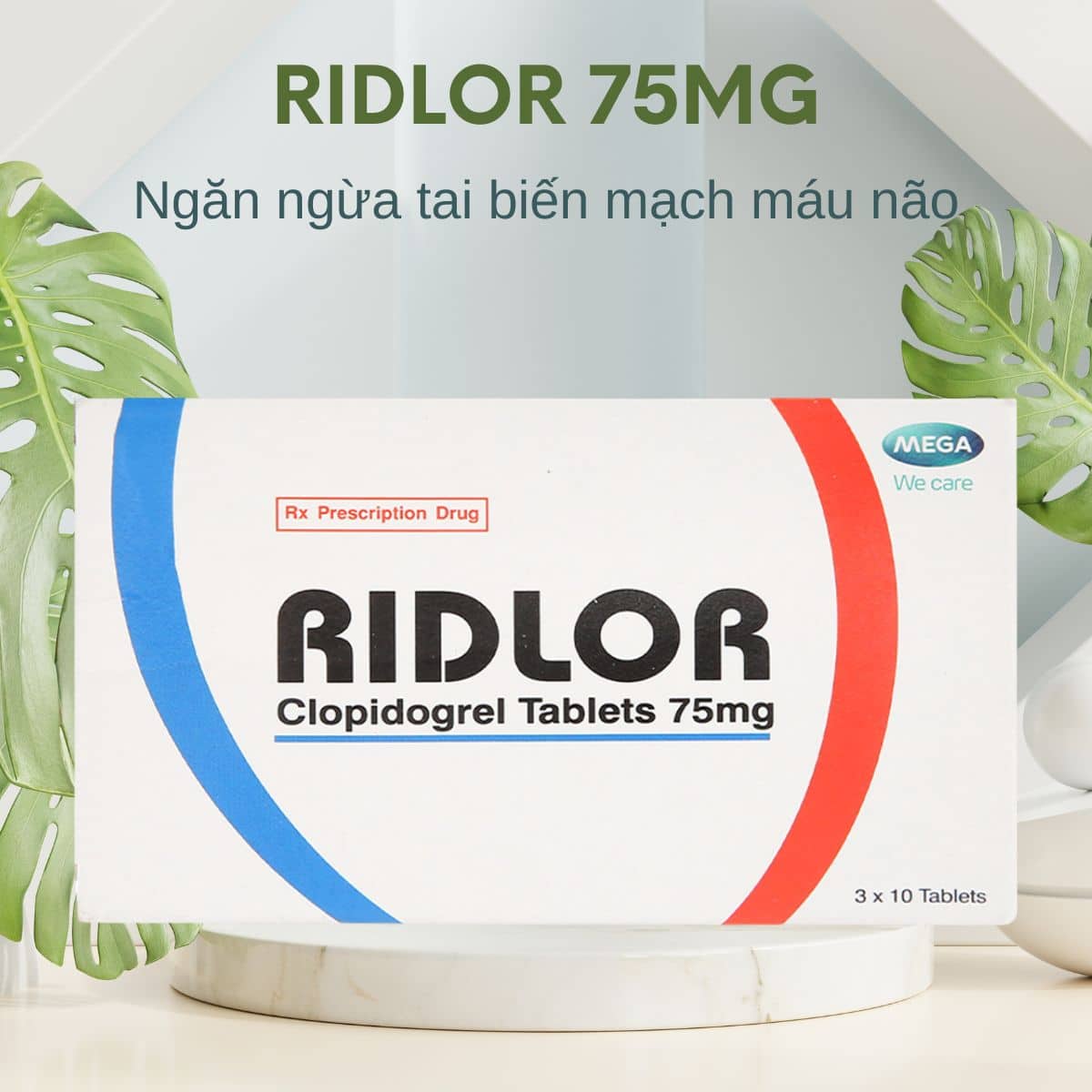 Ridlor 75mg ngăn ngừa tai biến đông máu
