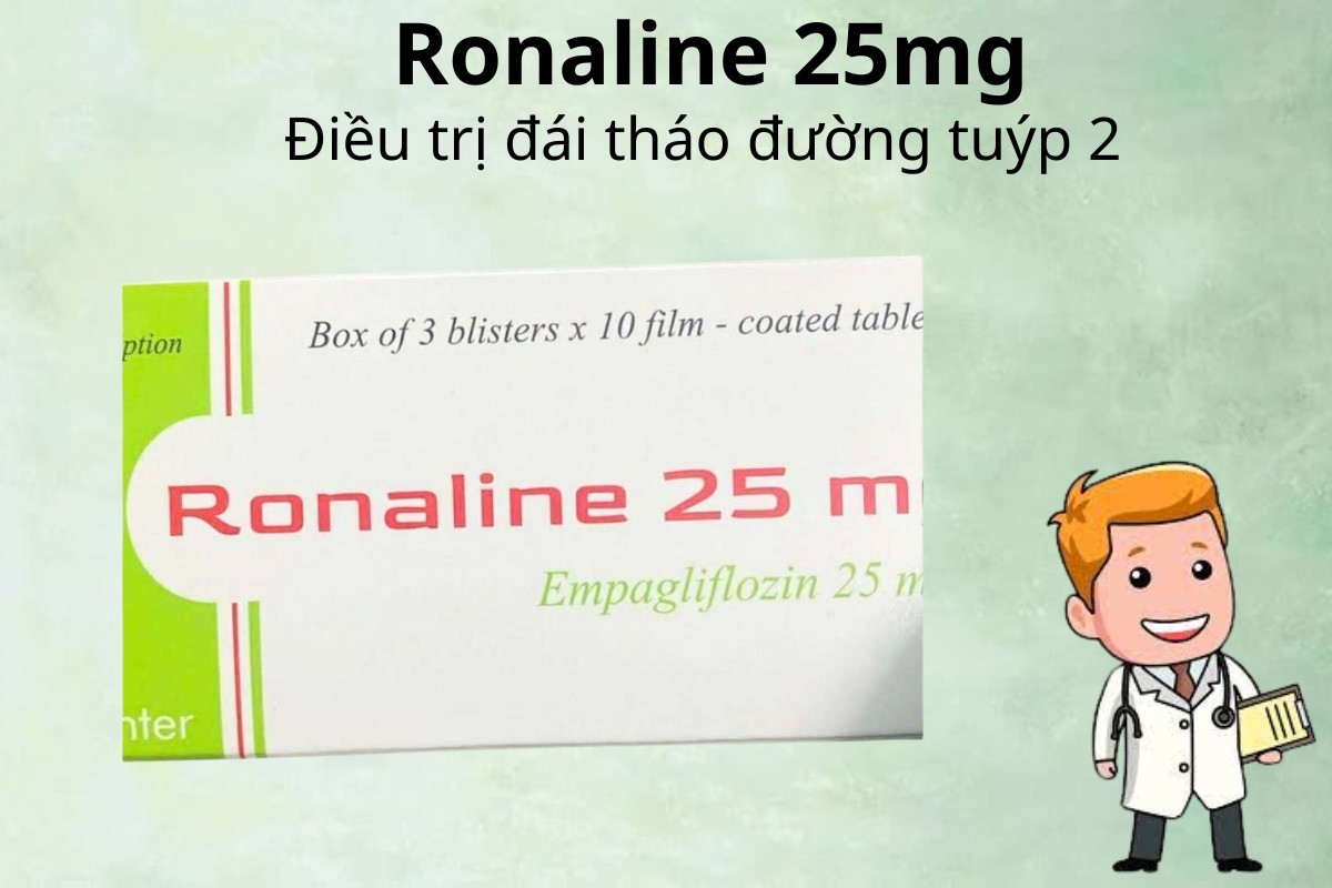 Ronaline 25mg 6 Ronaline 25mg điều trị đái tháo đường tuýp 2