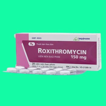 Thuốc Roxithromycin 150mg Imexpharm có tác dụng điều trị bạch hầu, ho gà giai đoạn sớm