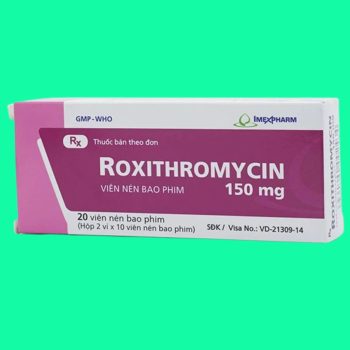 Thuốc Roxithromycin 150mg Imexpharm có tác dụng điều trị bạch hầu, ho gà giai đoạn sớm