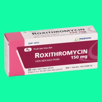Thuốc Roxithromycin 150mg Imexpharm có tác dụng điều trị bạch hầu, ho gà giai đoạn sớm
