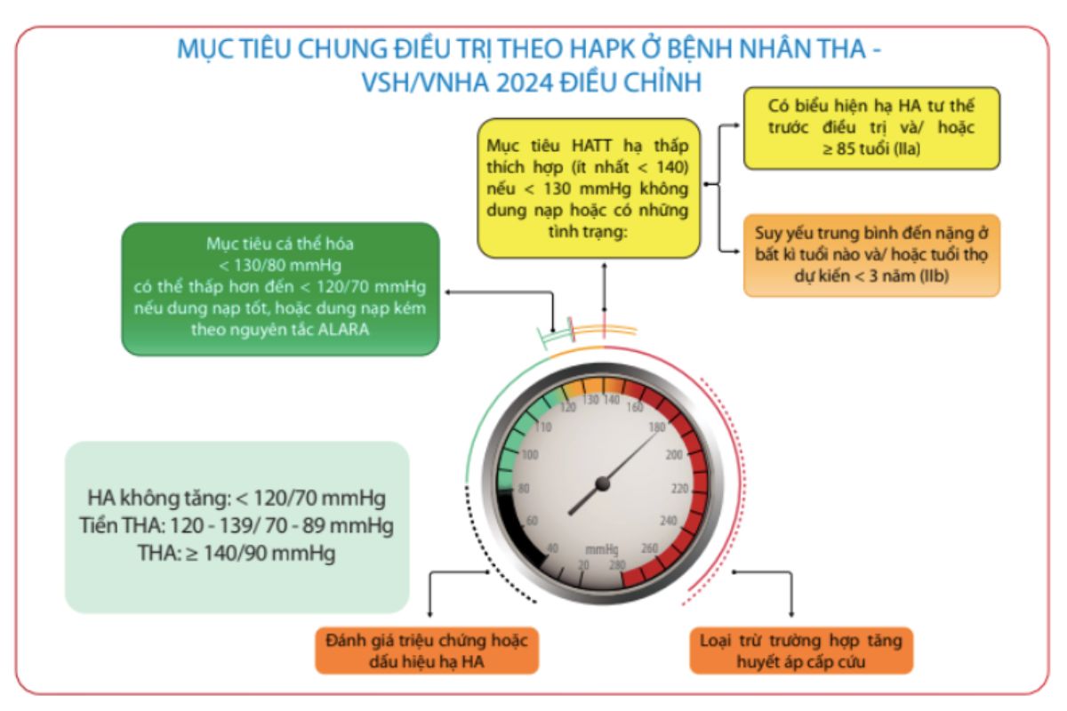 MỤC TIÊU CHUNG ĐIỀU TRỊ THEO HẠPK Ở BỆNH NHÂN THA-VSH/VNHA 2024 ĐIỀU CHỈNH