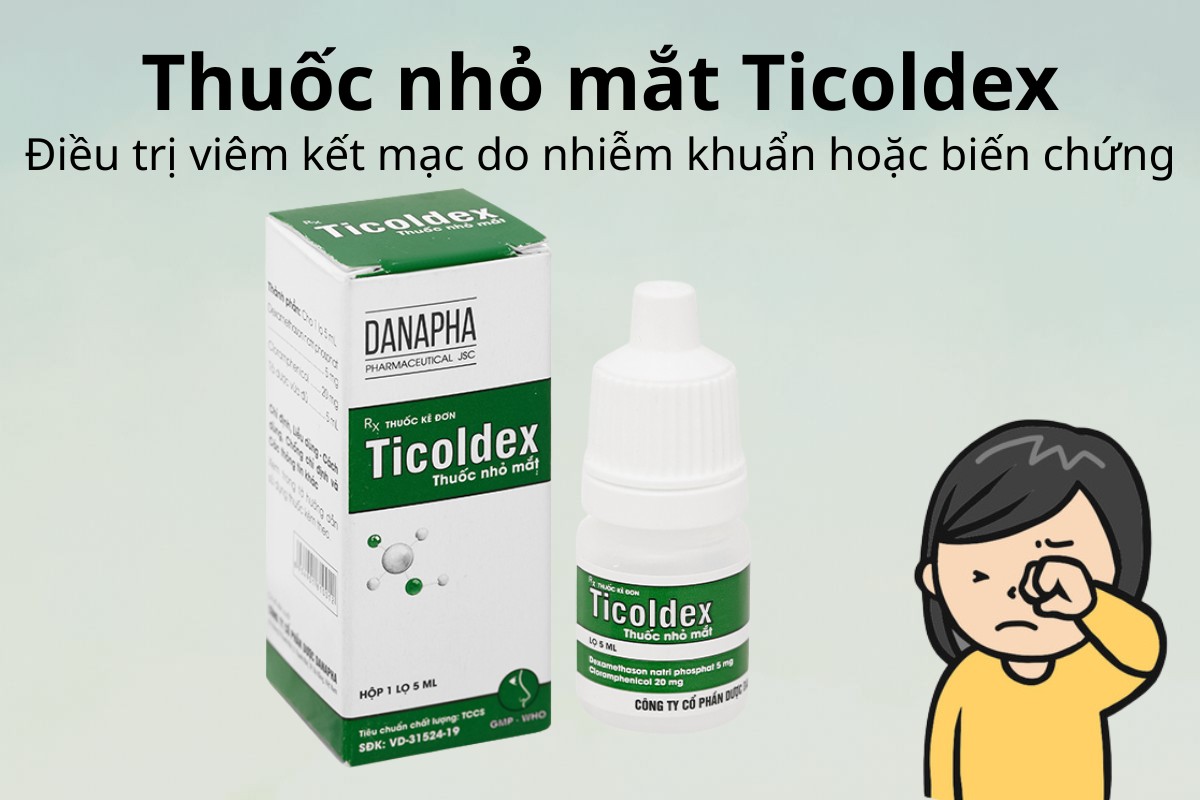 Thuốc nhỏ mắt Sanlein 0.3% điều trị viêm kết mạc do nhiễm khuẩn hoặc biến chứng