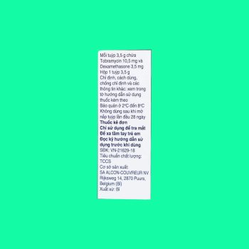 Thuốc mỡ tra mắt TobraDex