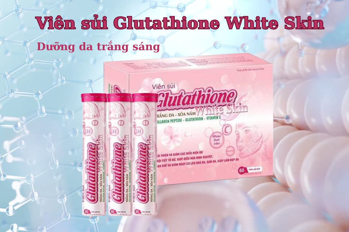 Viên sủi Glutathione White Skin 9 Viên sủi Glutathione White Skin