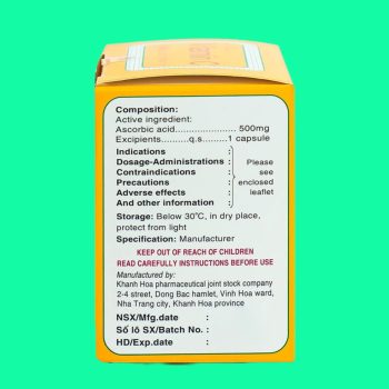 Vitamin C 500mg Khapharco