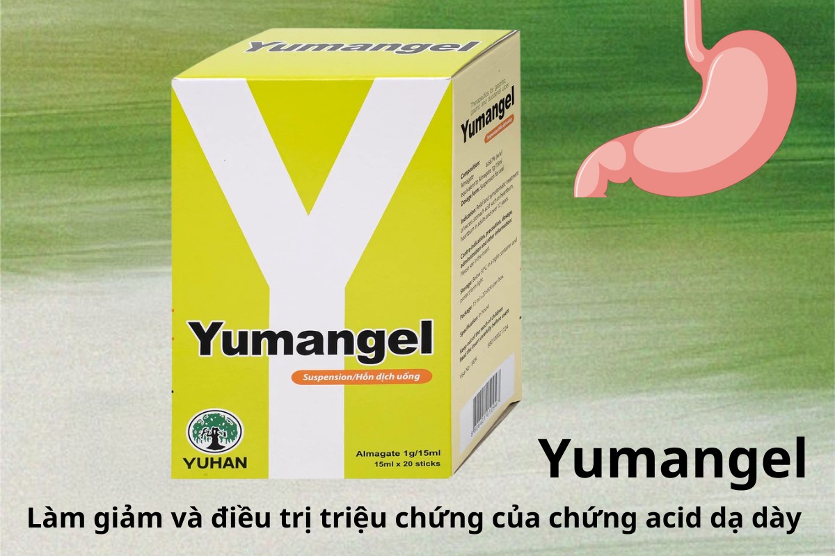 Yumangel 11 Yumangel làm giảm và điều trị triệu chứng của chứng acid dạ dày