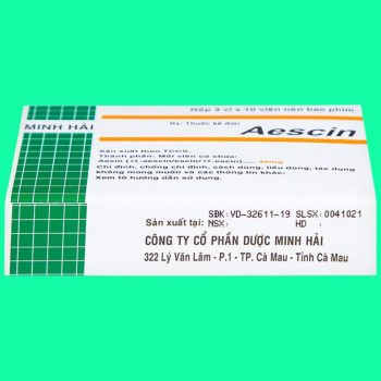 Aescin 40mg Minh Hải