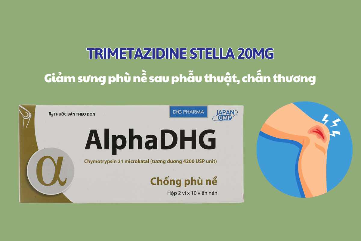 AlphaDHG 4200 9 AlphaDHG 4200 giảm sưng phù nề sau phẫu thuật, chấn thương