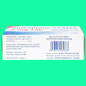 Amlodipine Stada 5mg Tab