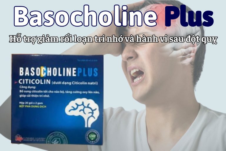 Basocholine plus bảo vệ và phục hồi tế bào thần kinh sau tổn thương