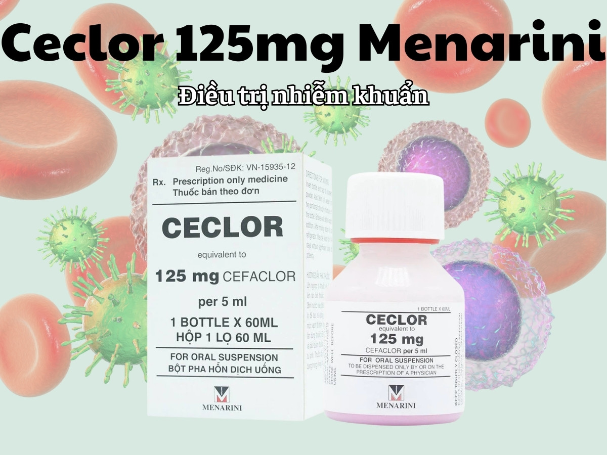 Ceclor 125mg Menarini 7 Ceclor 125mg Menarini điều trị nhiễm khuẩn