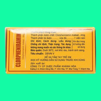 Clorpheniramin 4mg Khapharco