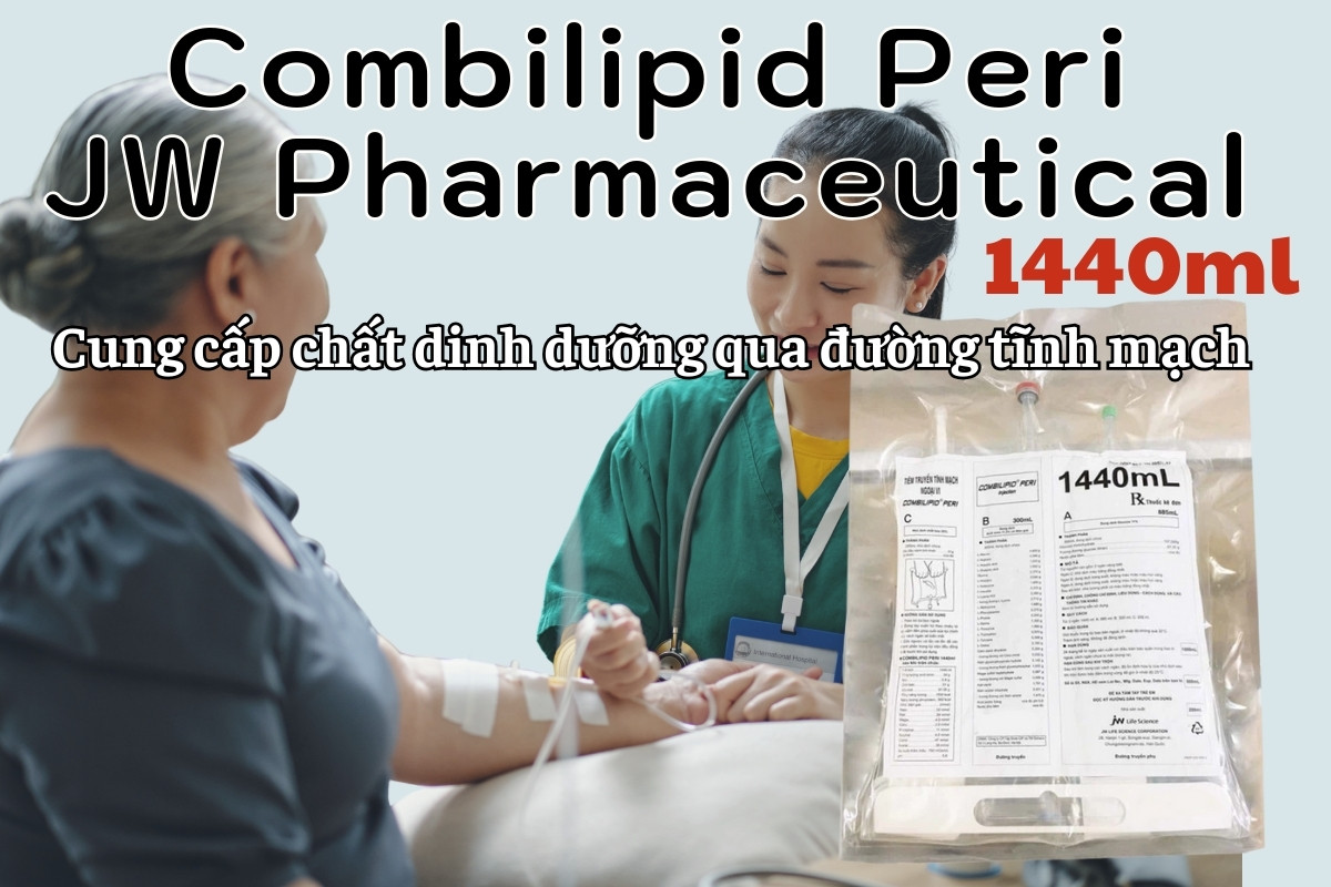 Combilipid Peri JW Pharmaceutical 1440ml cung cấp chất dinh dưỡng qua đường tĩnh mạch