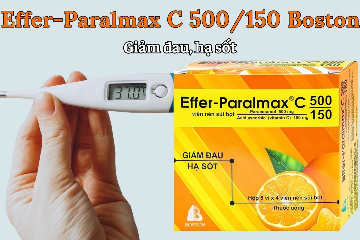 Effer-Paralmax C 500/150 Boston giảm đau hạ sốt