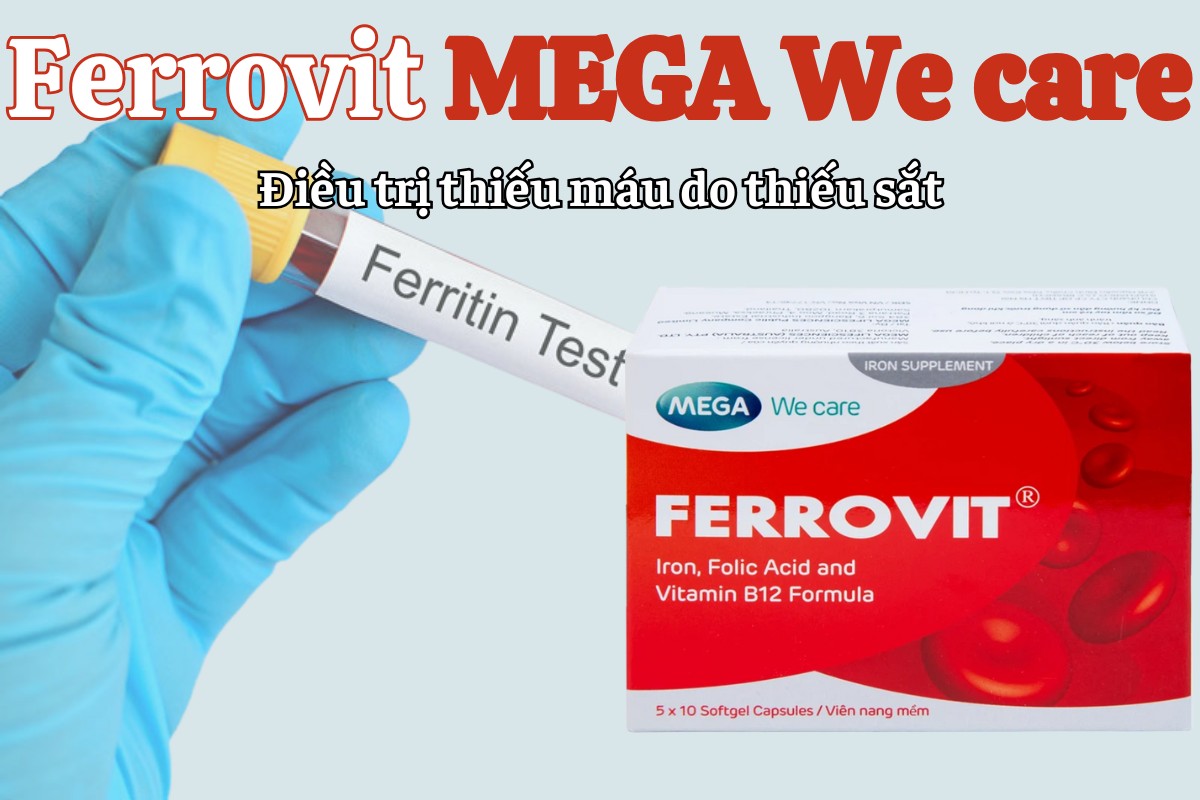 Ferrovit MEGA We care điều trị thiếu máu do thiếu sắt
