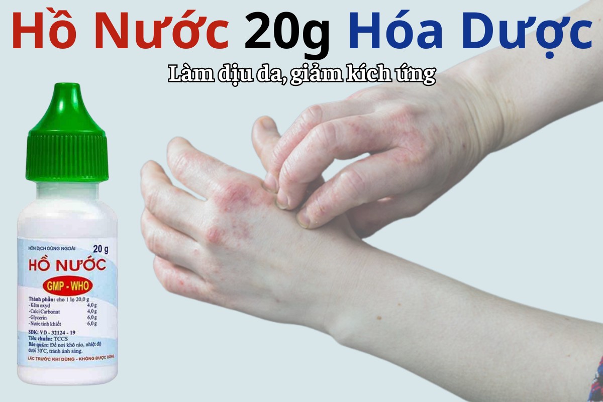 Hồ Nước 20g Hóa Dược làm dịu da, giảm kích ứng