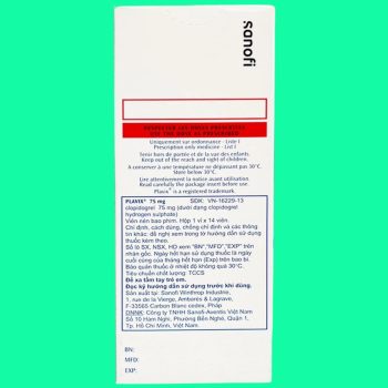 Plavix 75mg Sanofi