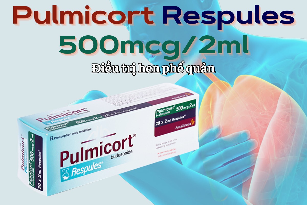 Pulmicort Respules 500mcg/2ml 8 Pulmicort Respules 500mcg/2ml điều trị hen phế quản