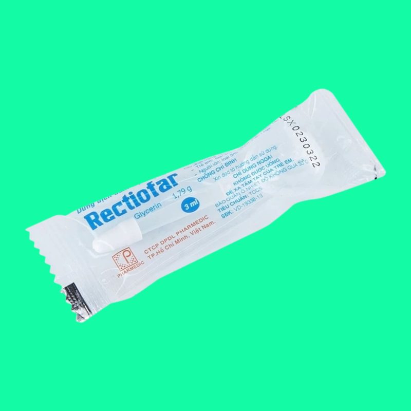 Rectofar Rectiofar 5ml điều trị táo bón ở cả trẻ em và người lớn
