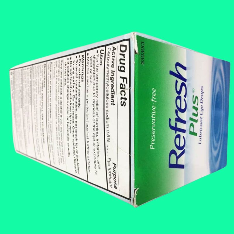 Thuốc Refresh Plus 100 ống - giảm tình trạng khô, rát, kích ứng mắt