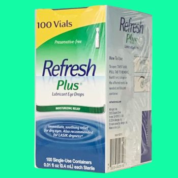 Thuốc Refresh Plus có tác dụng giảm tình trạng khô, rát, kích ứng mắt