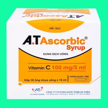 Thuốc A.T Ascorbic Syrup 100mg/5ml (30 ống 10ml) có tác dụng phòng ngừa cũng như điều trị bệnh scorbut